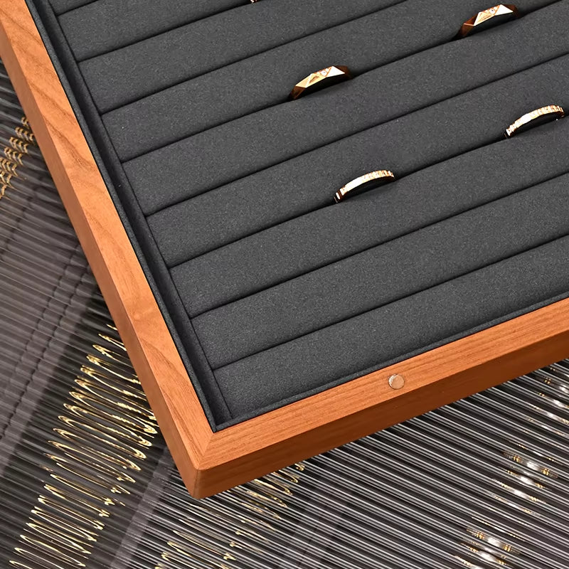 Oirlv Wooden Jewelry Box Organizer Ring Necklace Earring Bracelet Box: X071