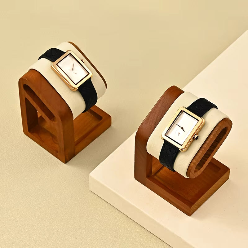 Luxury beige Woodeny Watch display stand:SM235