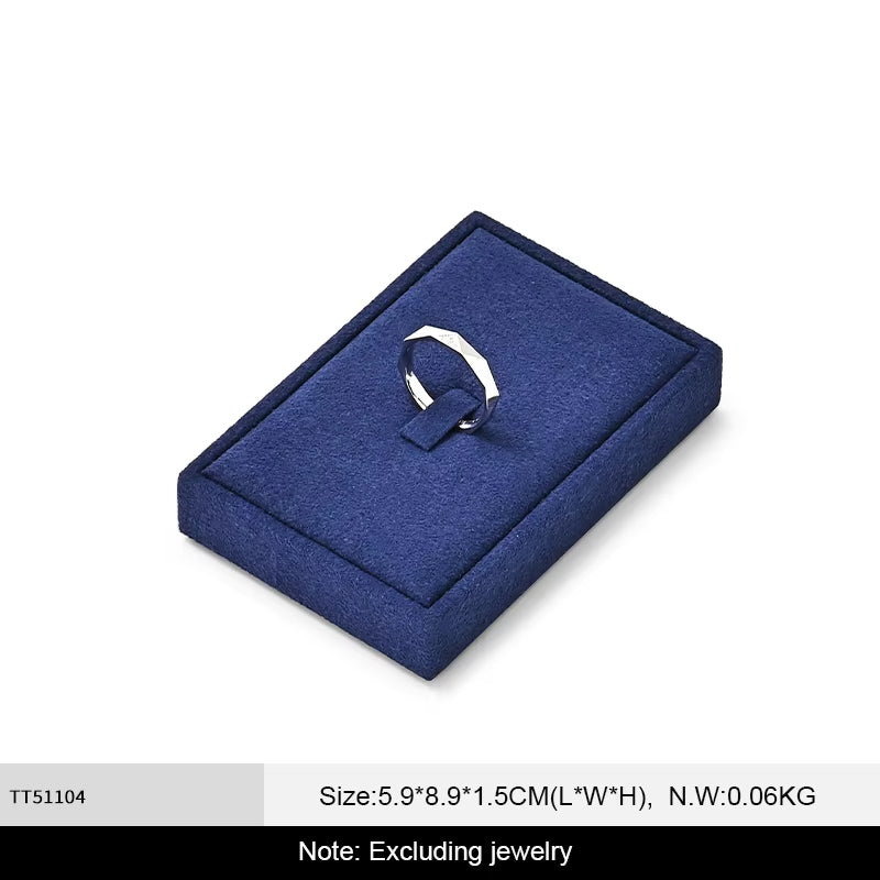 Oirlv Blue Microfiber Jewelry Display Prop Organizer Stand :TT511