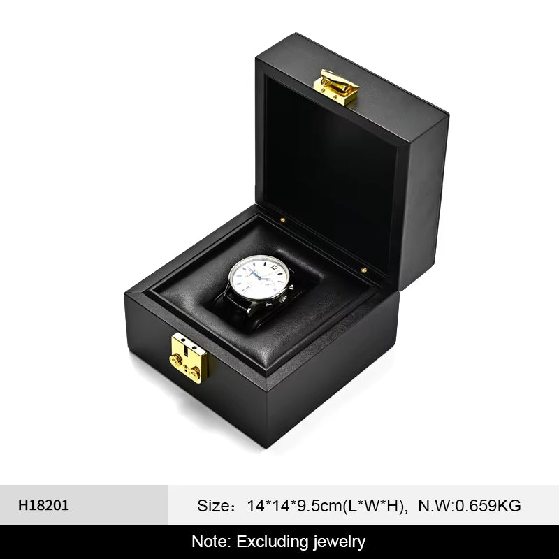 Oirlv PU Leather Watch Box Wrist Watch Organizer Display Box : H182