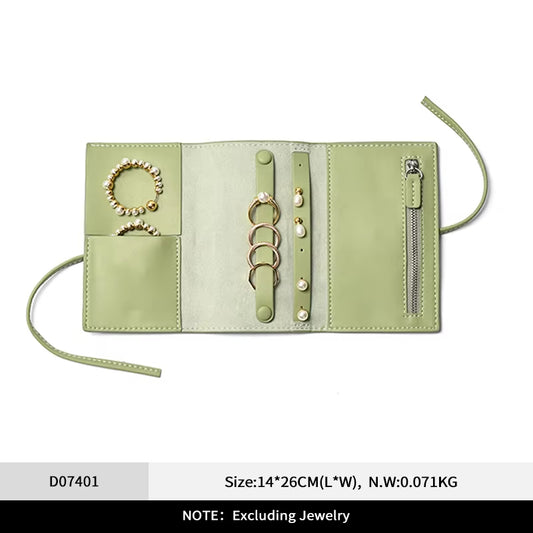 Oirlv Leather Jewelry Bag Ring Earnail Storage Bag：D074