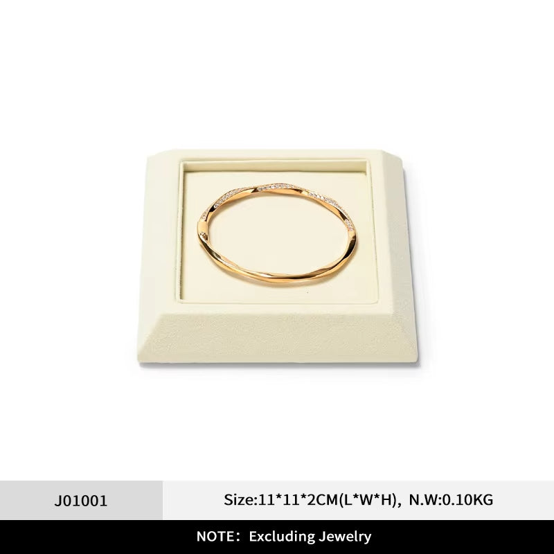 Oirlv Microfiber Jewelry Display Tray ：J010