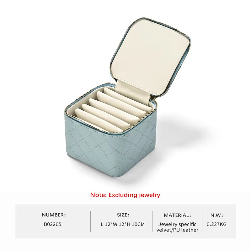 Oirlv Portable Travel Jewelry Storage Box with Separate Bag : B022