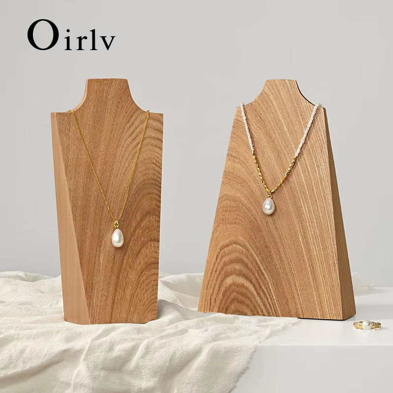 Luxury Original Wood Necklace Bust Display Stand SM241