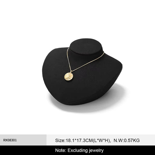 Oirlv Premium Necklace Display Rack Microfiber Portrait Necklace Bust Jewelry Bust