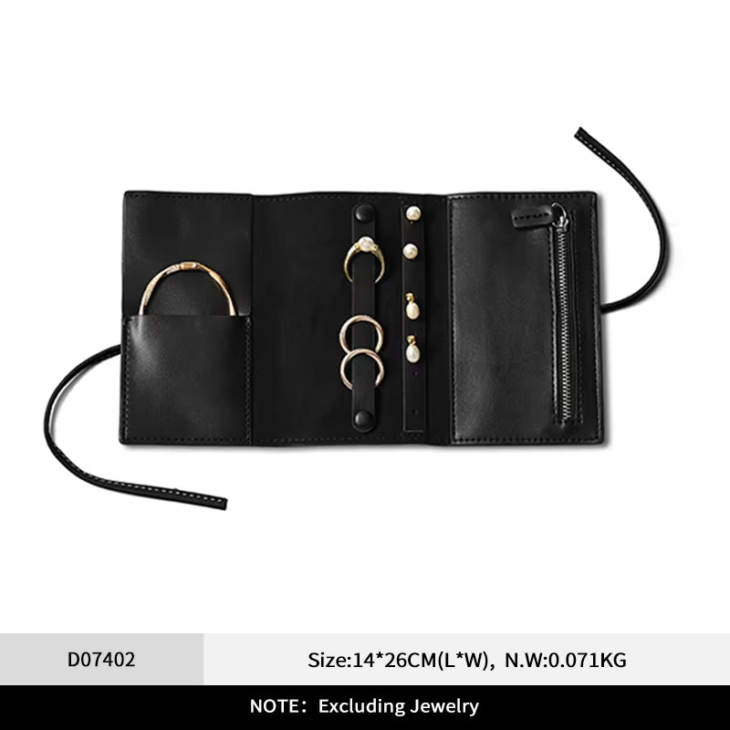 Oirlv Leather Jewelry Bag Ring Earnail Storage Bag：D074