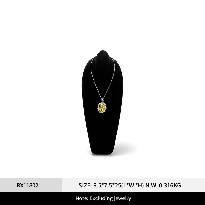 Oirlv Microfiber Jewelry Display Neck Model:RX118