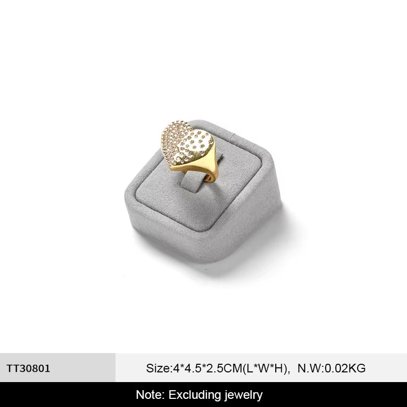 High end Gray Microfiber jewellery display set:TT308