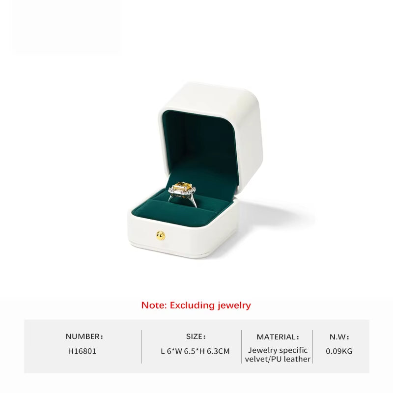 Oirlv Ring Box Jewelry Engagement Wedding Gift Box:H168