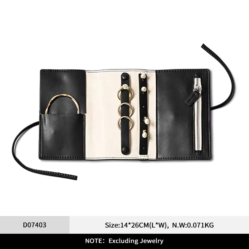 Oirlv Leather Jewelry Bag Ring Earnail Storage Bag：D074