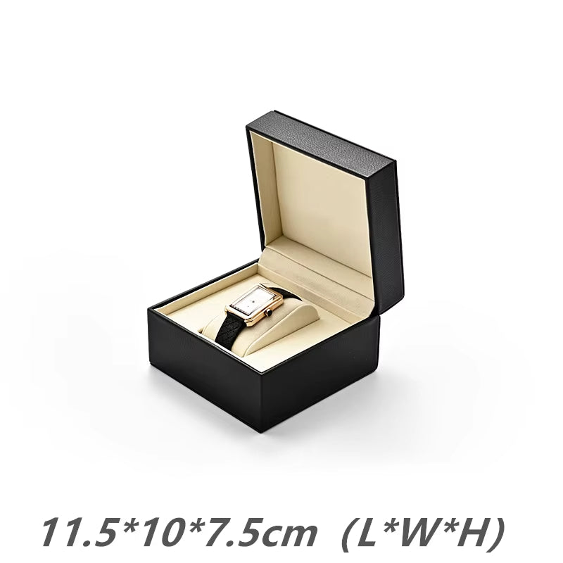 Oirlv Premium Single Watch Box With Pillow Grey Watch Case Storage Box :H173