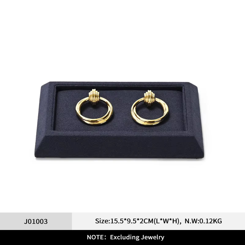 Oirlv Microfiber Jewelry Display Tray ：J010