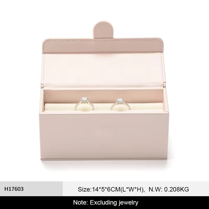 Oirlv Jewelry Ring Box Wedding Proposal Pair Ring Box : H176