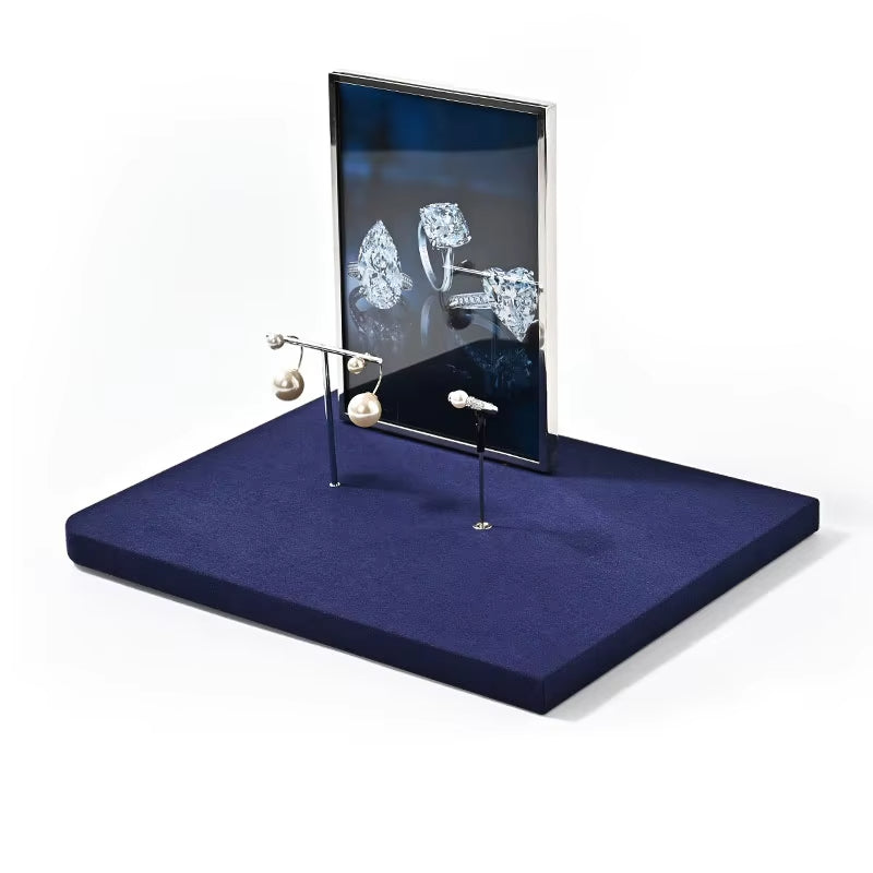 Oirlv Blue Jewelry Display Stand Ring Earring Stand Bracelet Jewelry Display ：TT443