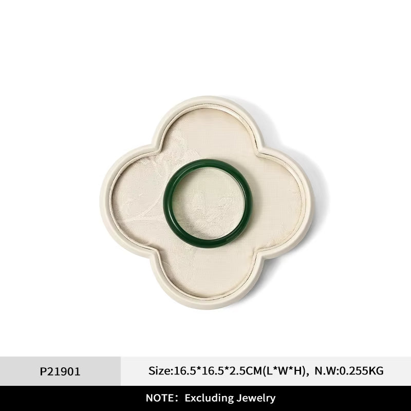 Oirlv Chinese Style Jewelry Tray Jewelry Display Plate Gold Silver Jade Bracelet Jewelry Display