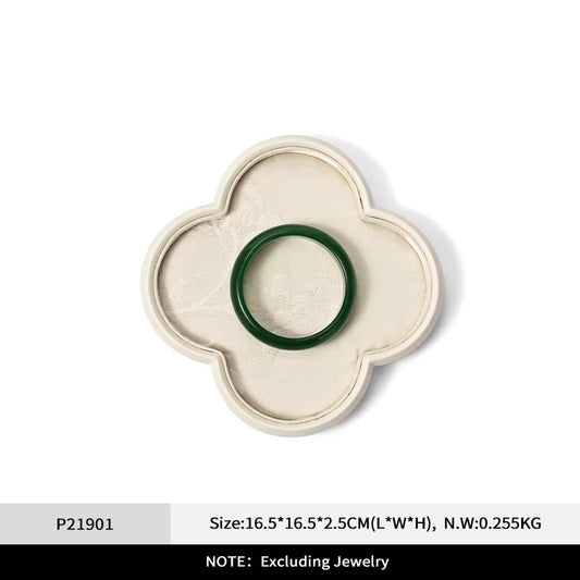 Oirlv Chinese Style Jewelry Tray Jewelry Display Plate Gold Silver Jade Bracelet Jewelry Display