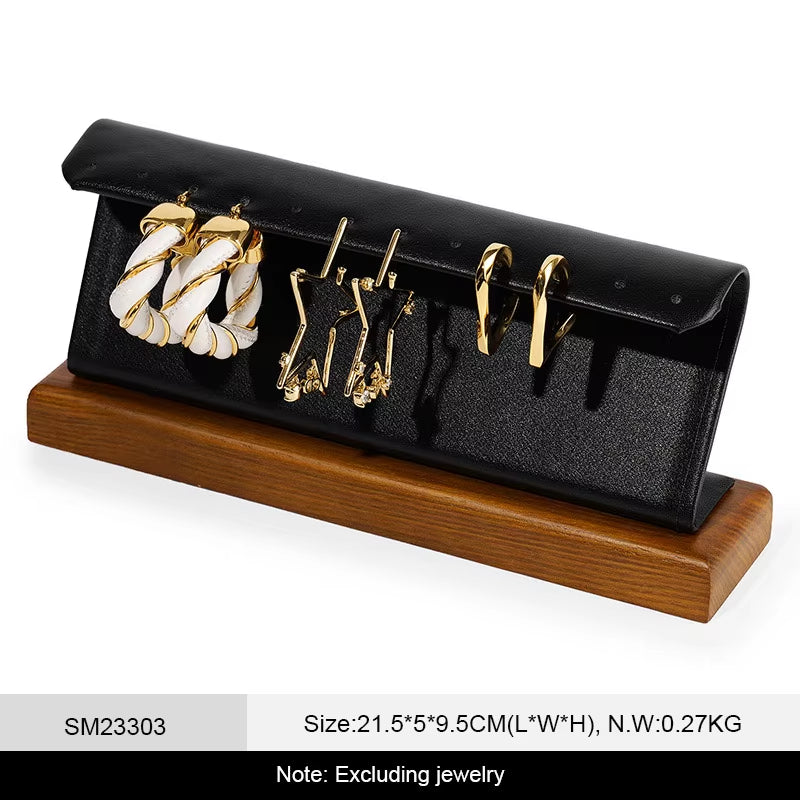 Oirlv Wooden Earring Display Stand Jewelry Showcase Display Holder :SM233