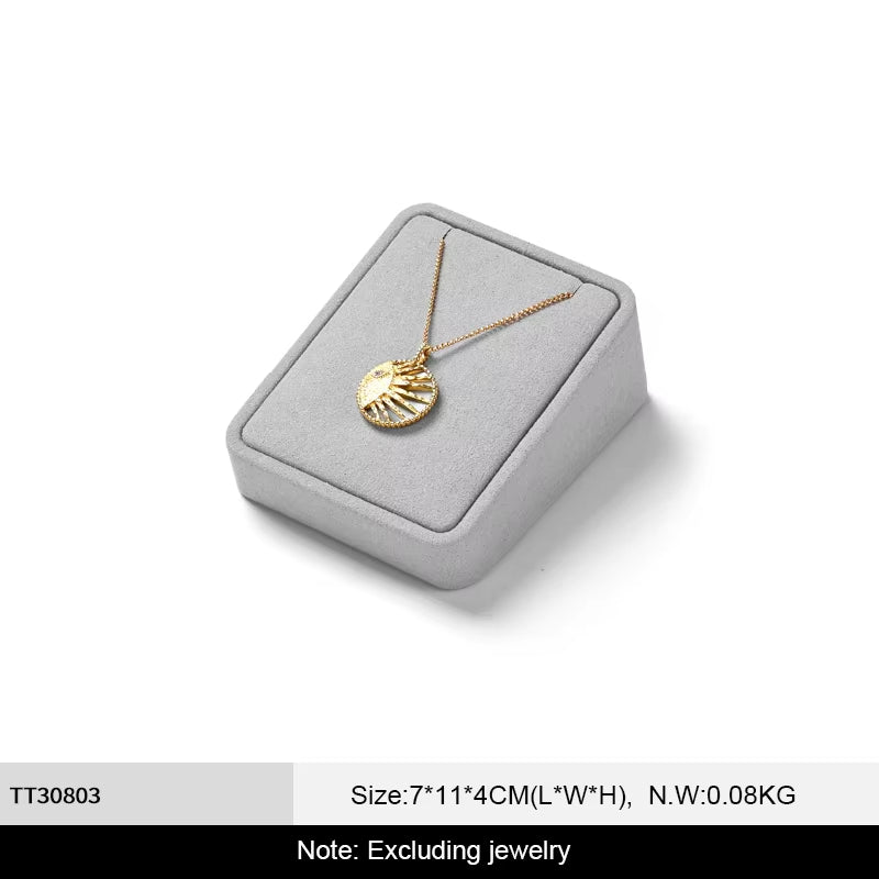High end Gray Microfiber jewellery display set:TT308