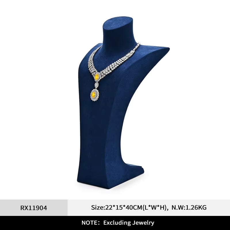 Oirlv High End Necklace Display Stand Portrait Mannequin Jewelry Counter
