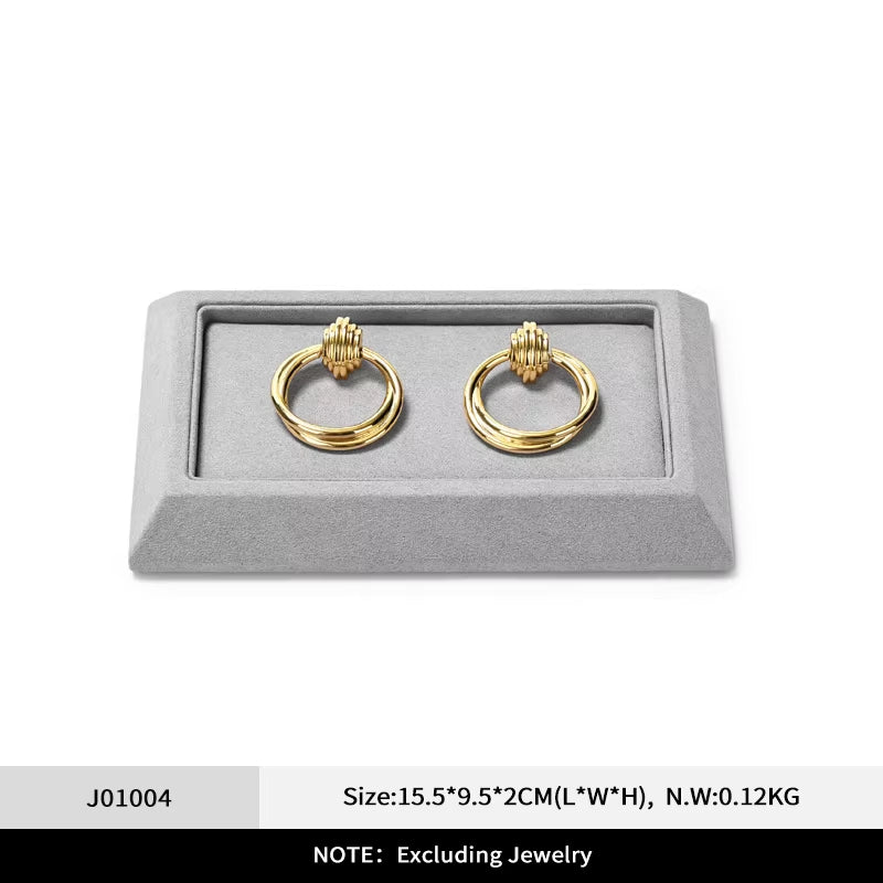 Oirlv Microfiber Jewelry Display Tray ：J010