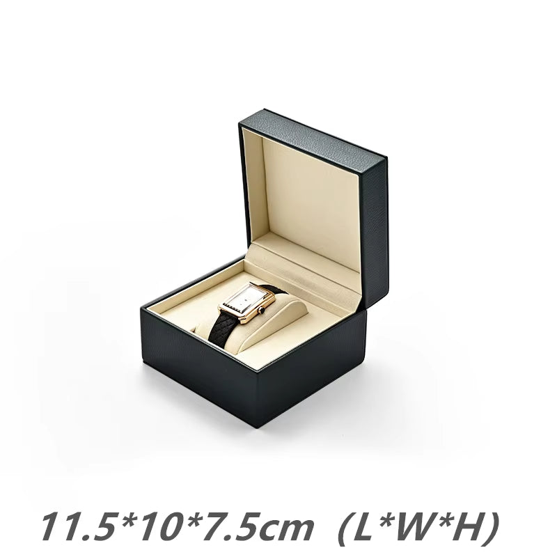 Oirlv Premium Single Watch Box With Pillow Grey Watch Case Storage Box :H173
