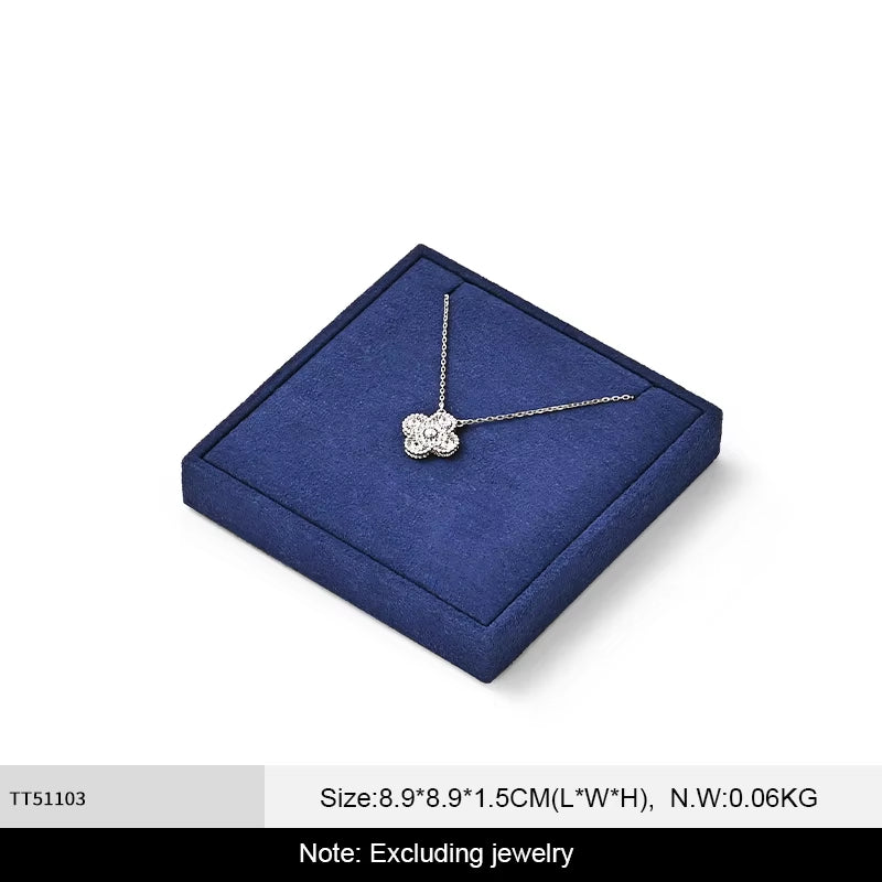 Oirlv Blue Microfiber Jewelry Display Prop Organizer Stand :TT511