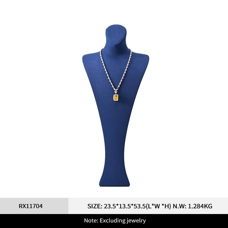 Oirlv Necklace Jewelry Display Props Chest Portrait Jewelry Diamond Necklace Display:RX117