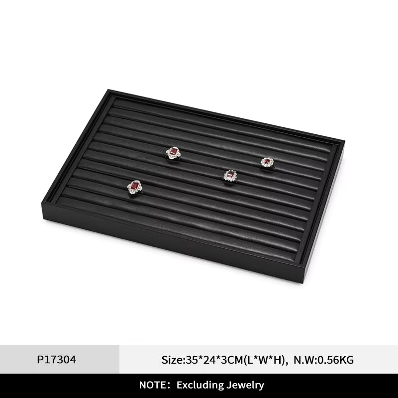 Oirlv Jewelry Organizer Leather Jewelry Storage Tray Display