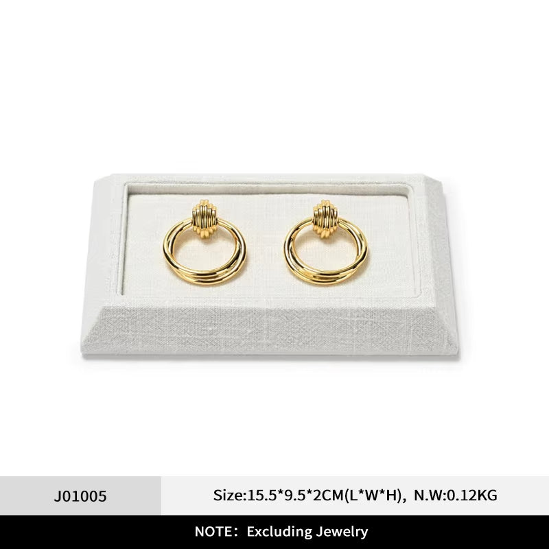 Oirlv Microfiber Jewelry Display Tray ：J010