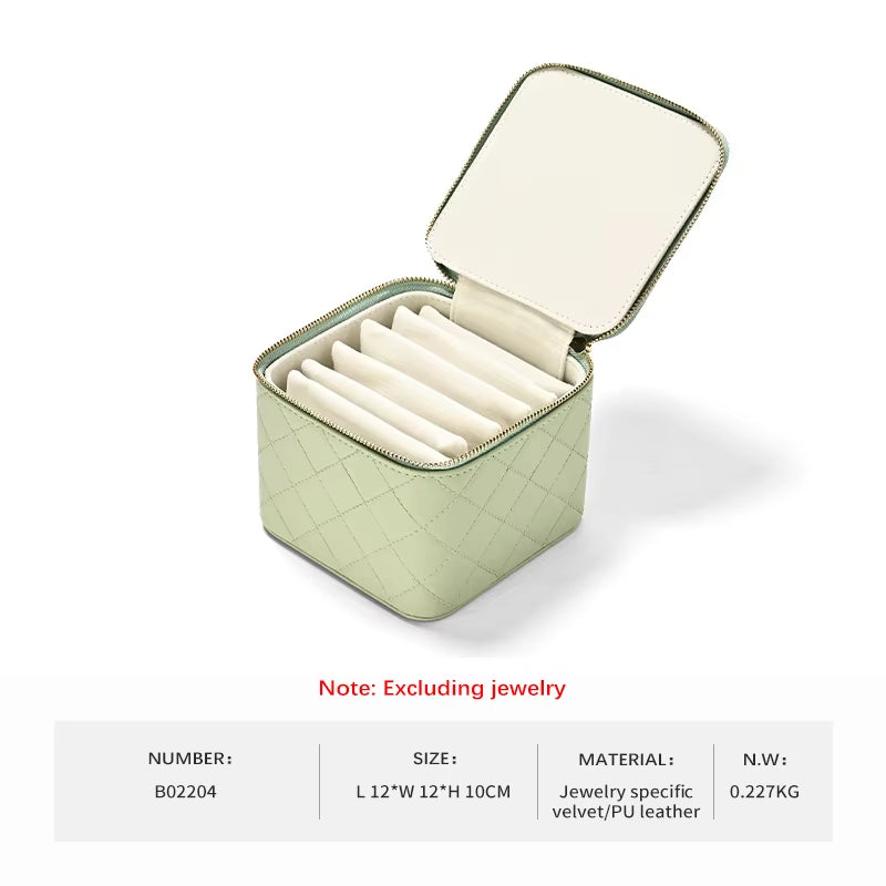 Oirlv Portable Travel Jewelry Storage Box with Separate Bag : B022