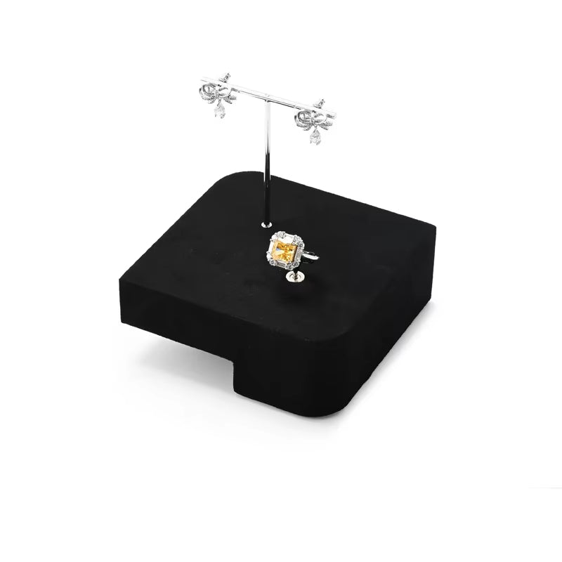 Oirlv Black Jewelry Display Prop Ring Earring Stand :TT442