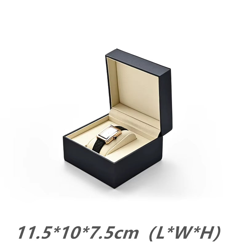 Oirlv Premium Single Watch Box With Pillow Grey Watch Case Storage Box :H173