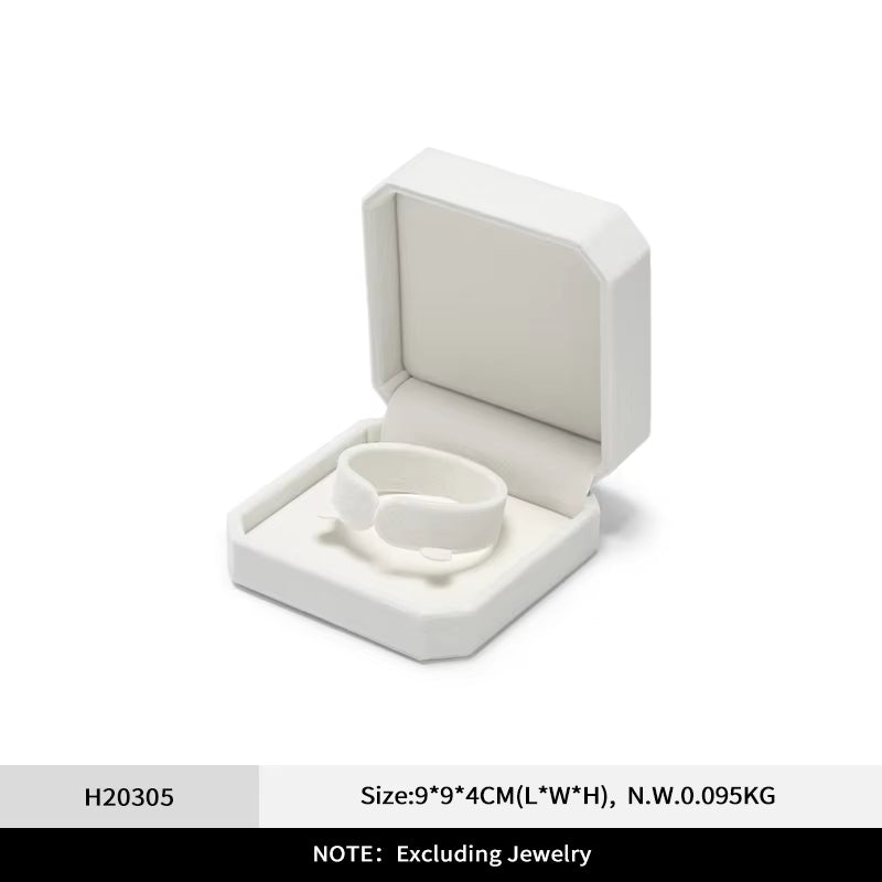 Oirlv Velvet Ring Box Wedding Jewelry Box : H203