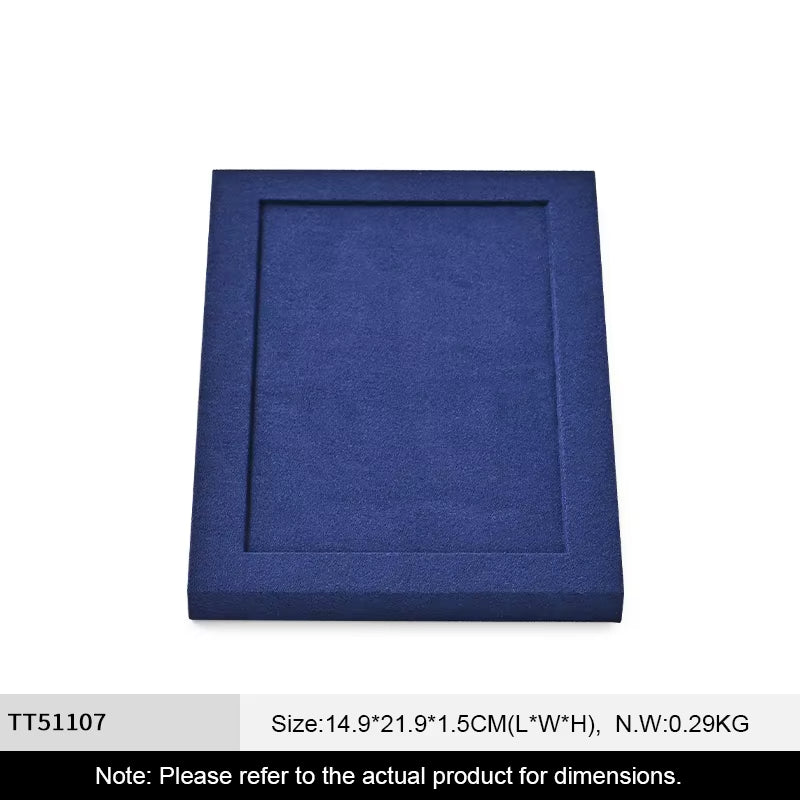 Oirlv Blue Microfiber Jewelry Display Prop Organizer Stand :TT511
