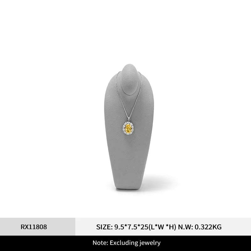 Oirlv Microfiber Jewelry Display Neck Model:RX118