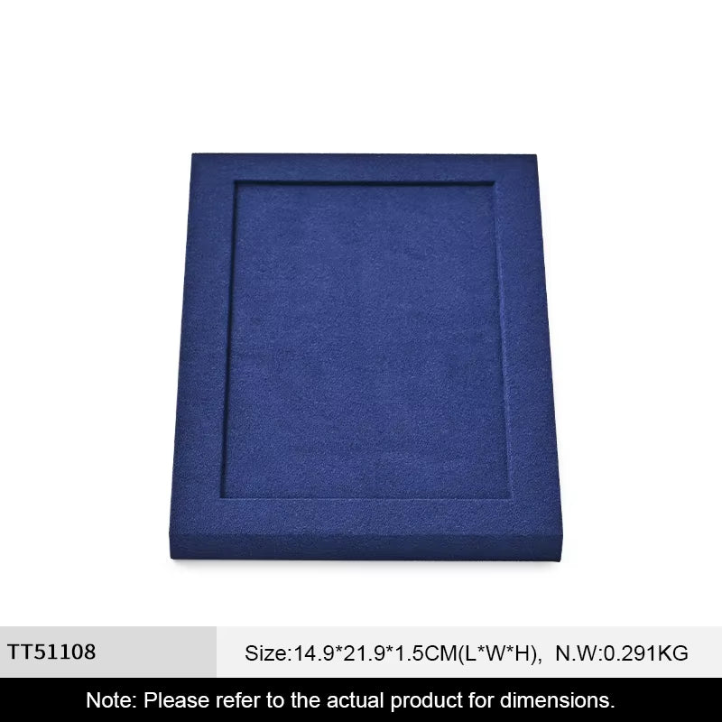 Oirlv Blue Microfiber Jewelry Display Prop Organizer Stand :TT511