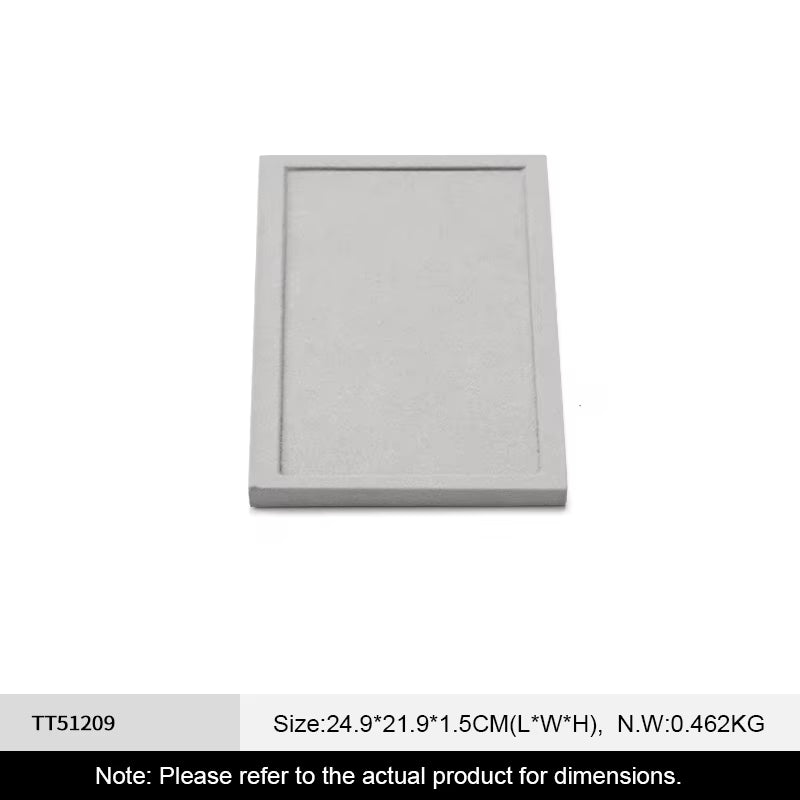 Oirlv Microfiber Jewelry Display Props Gray Jewelry Organizer Stand:TT512