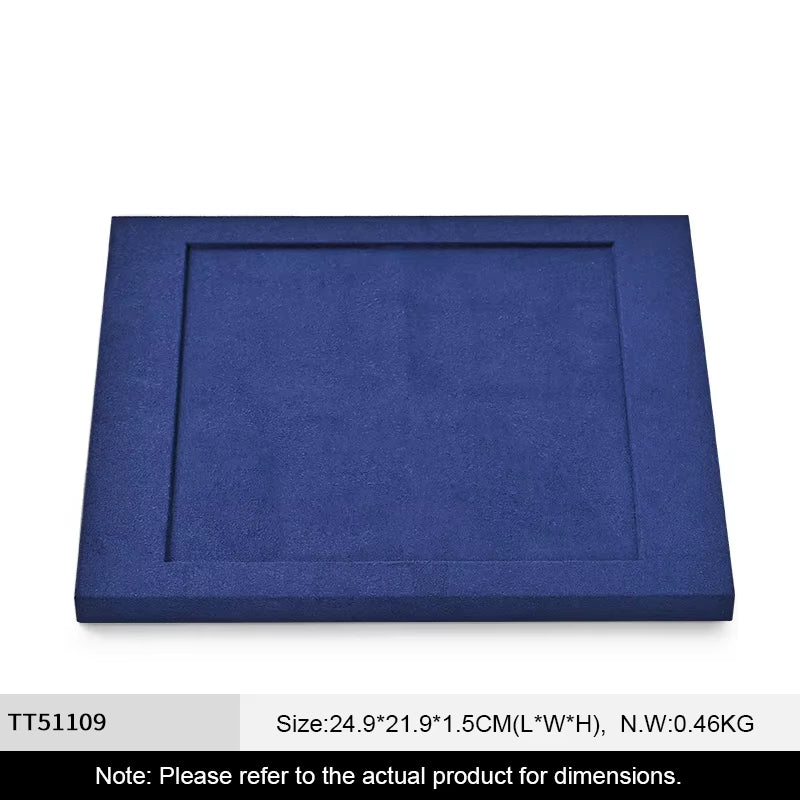 Oirlv Blue Microfiber Jewelry Display Prop Organizer Stand :TT511