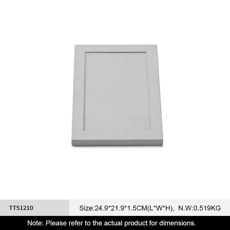 Oirlv Microfiber Jewelry Display Props Gray Jewelry Organizer Stand:TT512