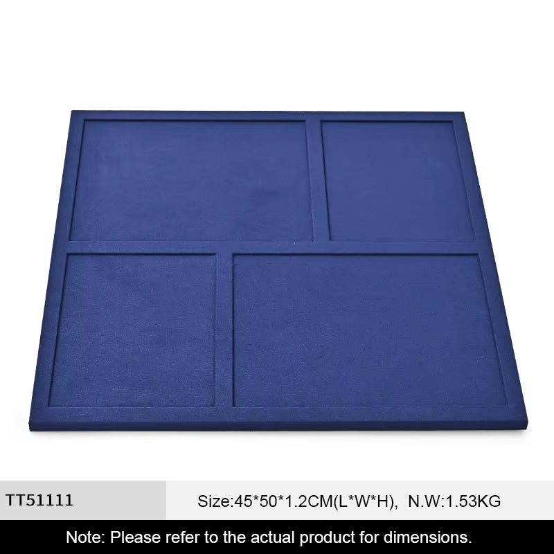 Oirlv Blue Microfiber Jewelry Display Prop Organizer Stand :TT511