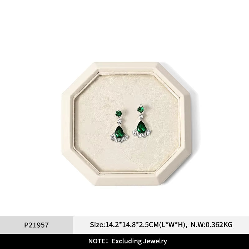 Oirlv Chinese Style Jewelry Tray Jewelry Display Plate Gold Silver Jade Bracelet Jewelry Display