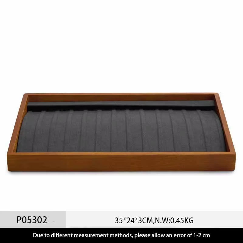 Stackable Solid Wood Jewelry Storage Display Tray P049