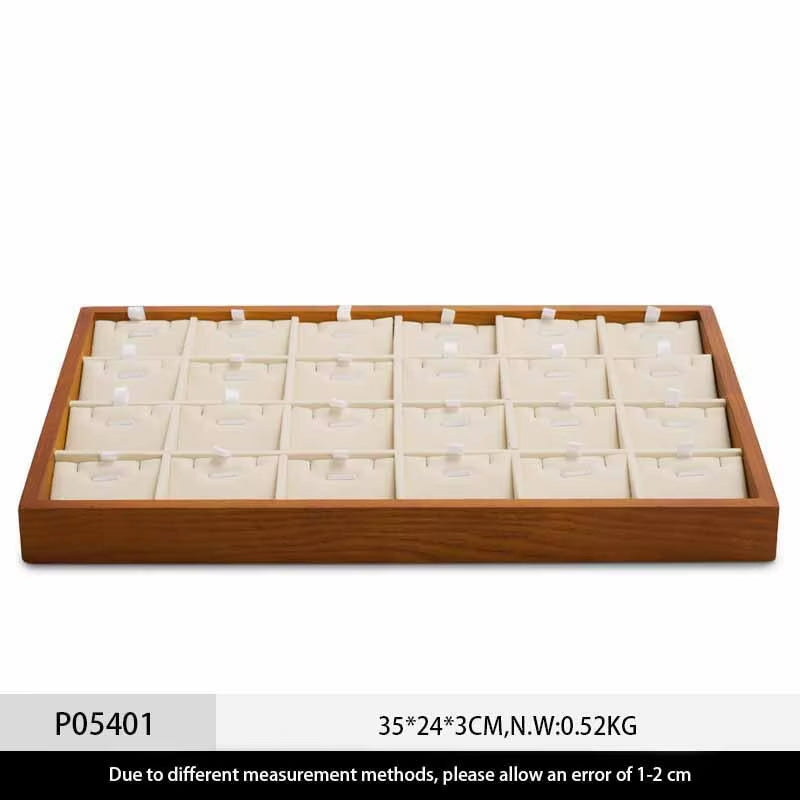 Stackable Solid Wood Jewelry Storage Display Tray P049