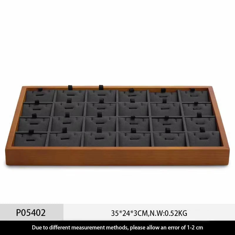 Stackable Solid Wood Jewelry Storage Display Tray P049