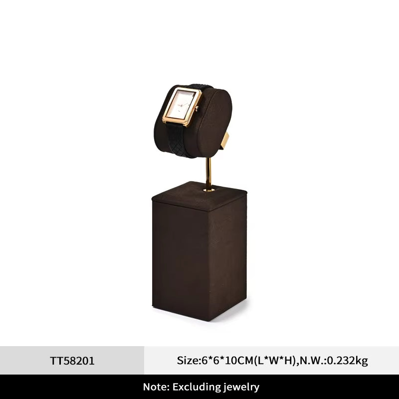 Oirlv Watch Display Stand Watch Counter Microfiber Watch Display