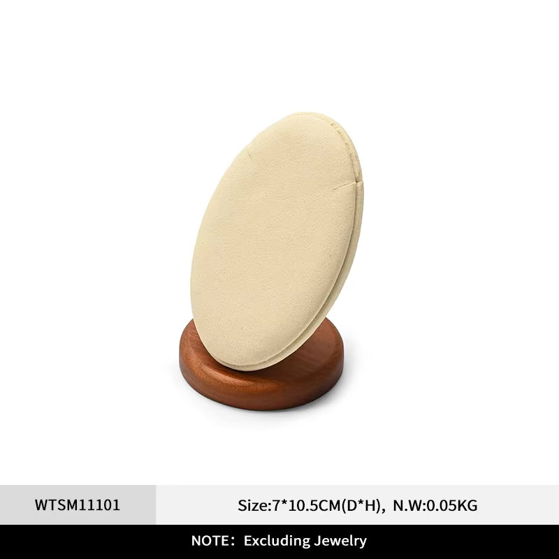 Orilv Wooden Jewelry Stand Ring Earring Pendant Rack Bracelet Jewelry Display Prop