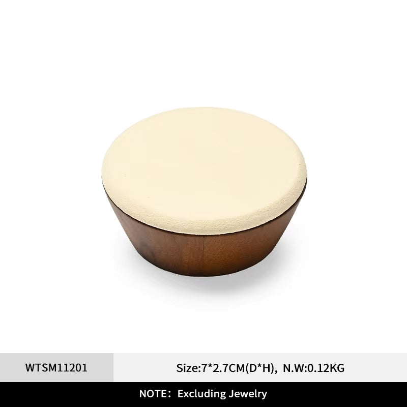 Orilv Wooden Jewelry Stand Ring Earring Pendant Rack Bracelet Jewelry Display Prop