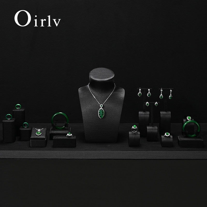 OIRLV Hot sale black silk Jewelry Combination Set:TT576