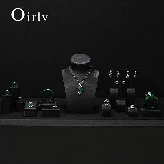 OIRLV Hot sale black silk Jewelry Combination Set:TT576