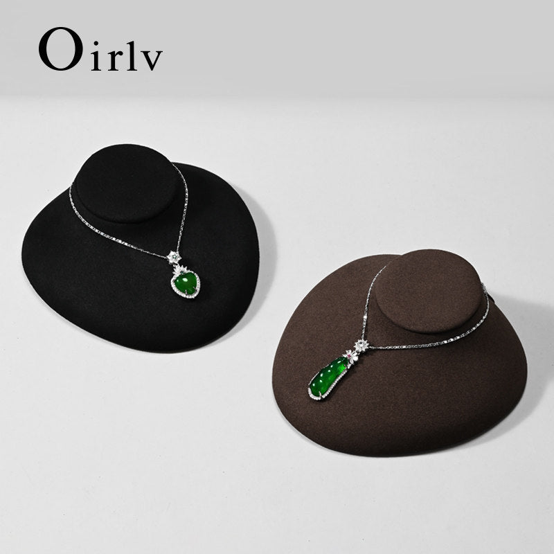 OIRLV High quality white Microfiber mannequin jewelry display:RX085